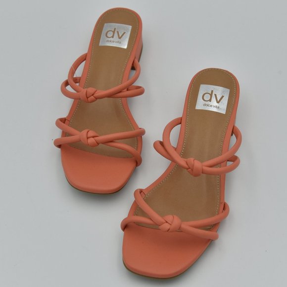 Dolce Vita Shoes - NWOT Dolce Vita Wisteria Knotted Strappy Sandals, Tangerine, Women's Size 6.5
